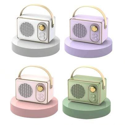 Vintage Wireless Portable Mini Bluetooth Speaker, Supports USB/TF Card Playback, High-Quality Creative Small Speaker, Ideal Gift Choice