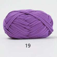 1 pièce 100g Fil de t-shirt, 30m/pièce Fil élastique de tissu pour crochet et tricot DIY, fil épais pour bretelles, pour projets de couverture, tapis et décoration maison faits main au crochet