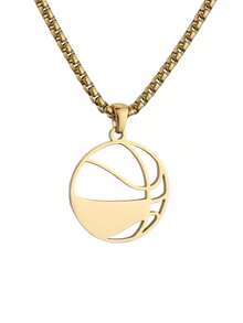 Naszyjnik ze stali nierdzewnej do piłki nożnej, siatkówki, futbolu amerykańskiego, koszykówki z personalizowanym tekstem, prezent dla kolegów z drużyny, zespołu, dziewczyny, przyjaciół, braci, prosty, modny, w stylu hip-hopu ulicznego