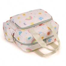 1pc Nylon Mommy Bag, Multi-Functional Shoulder Bag, Crossbody Bag With Wet & Dry Separation, Tissue Pocket, Handbag, Large Capacity Maternity Bag, Can Be Hung On Stroller, Convenient For Travel - Multicolor - View 7