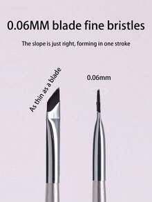 1/2/3/4/5支装精细斜角眼线刷，细斜扁眉毛化妆美妆工具，眉刷，眼影刷，螺旋刷 - 彩色 - 查看 7