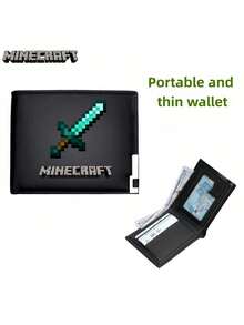 1pc Minecraft New Boy Wallet Junior High School Children's Adult Mc Peripheral Zipper Change Card Package PU Leather Cartoon Character Zipper Business Card Package Ladies Boy's Wallet Coin Wallet Credit Card Card Holder Boy's Wallet Ladies' Wallet Boy's Gift Wallet Mini Wallet Wallet Card Wallet.