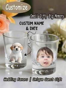 Customized Photo Wine Glass, Wine Glass With Photo, Customized Wine Glass, Customized Birthday Wine Glass, Personalized Photo Wine Glass, Multi-Functional, Funny Single Party Wine Glass, Party Gifts, Groom & Bride Face Wine Glass, Girlfriend Travel, Single Party Gift, Warm Atmosphere, Autumn Home Decor - Multicolor - View 3