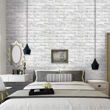 Carta da parati autoadesiva in stile fattoria moderna, decorazione murale impermeabile e lavabile per cucina, bagno, decorazione murale - motivo finto mattone