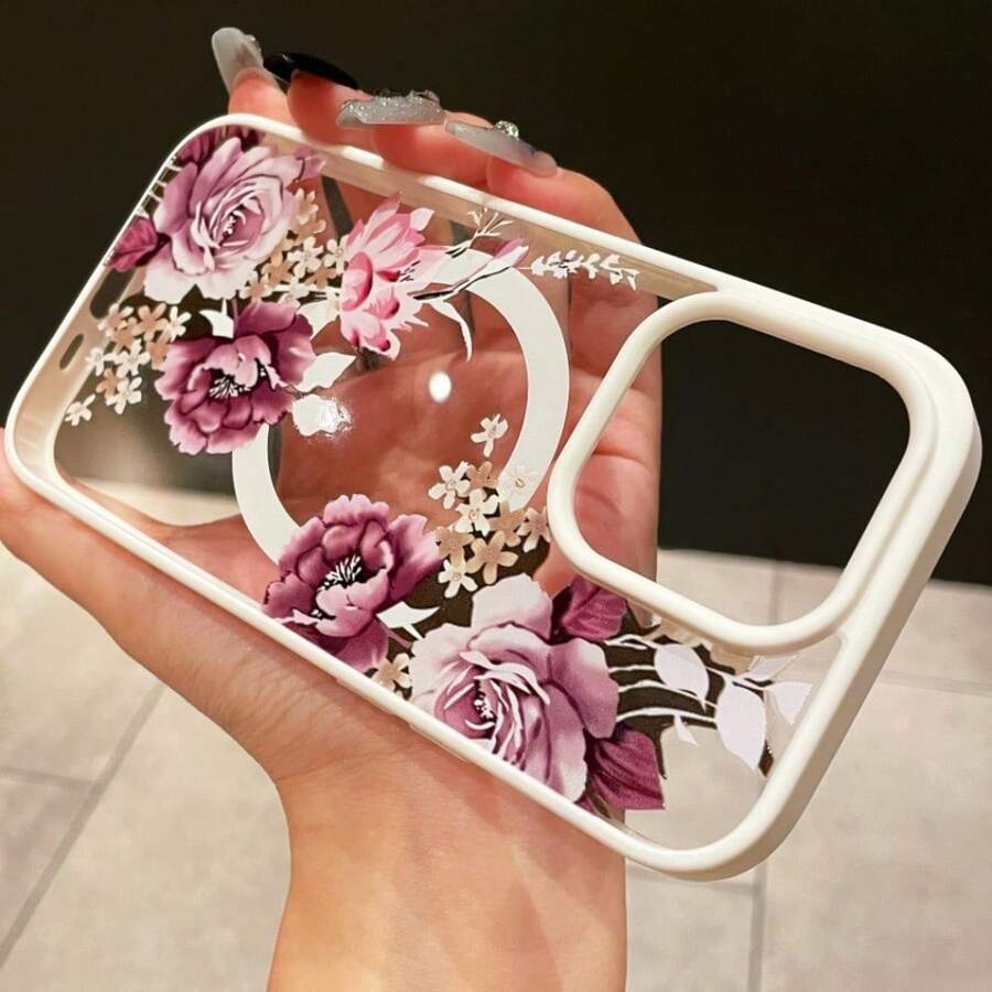 Magnetic Magsafe Case For IPhone 17/16/15/14/13/12/11 Pro Max/Plus Wireless Charging Case - 白色 - 查看 1
