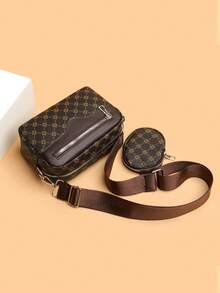 2pcs Embroidered Strap Men's Mini Keychain Pouch Valentine's Day Valentine'S Day Phone Bag