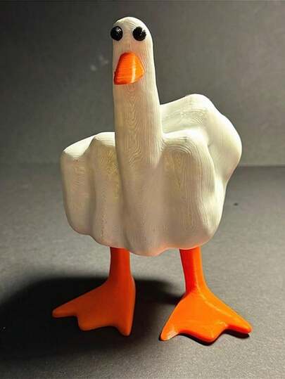 1 件优雅有趣的鸭子树脂雕像，仿真动物户外花园树脂工艺品，艺术装饰品，景观 DIY 花园雕塑，适用于庭院草坪阳台家居装饰花园装饰雕像花园小雕像，单身派对礼物