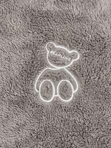 Men's Long Robe, Thickened Coral Fleece, Korean Style, Autumn/Winter Sleepwear