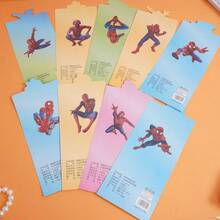 Marvel 9 Stücke Marvel Spider-Man Aufkleber zum Selbermachen für Skateboards, Laptops, Motorräder, Bücher, coole Cartoon-Aufkleber, Geschenke, Umschlag-Aufkleber, Auto-Dekoration, Party-Dekoration, Etiketten-Aufkleber, selbstklebende Aufkleber, geeignet für Scrapbooking, Laptops, Gepäck, Gitarren, Wasserflaschen, Handyhüllen zum Dekorieren, Basteln, Feiertagspartys, Geschenktüten-Füllungen, Bücher, Geburtstagsgeschenke, Weihnachten, Schulanfang