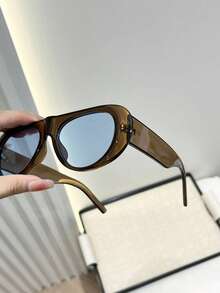 Unisex Fashionable High-End Thick Frame Aviator Goggles - Multicolor - View 6