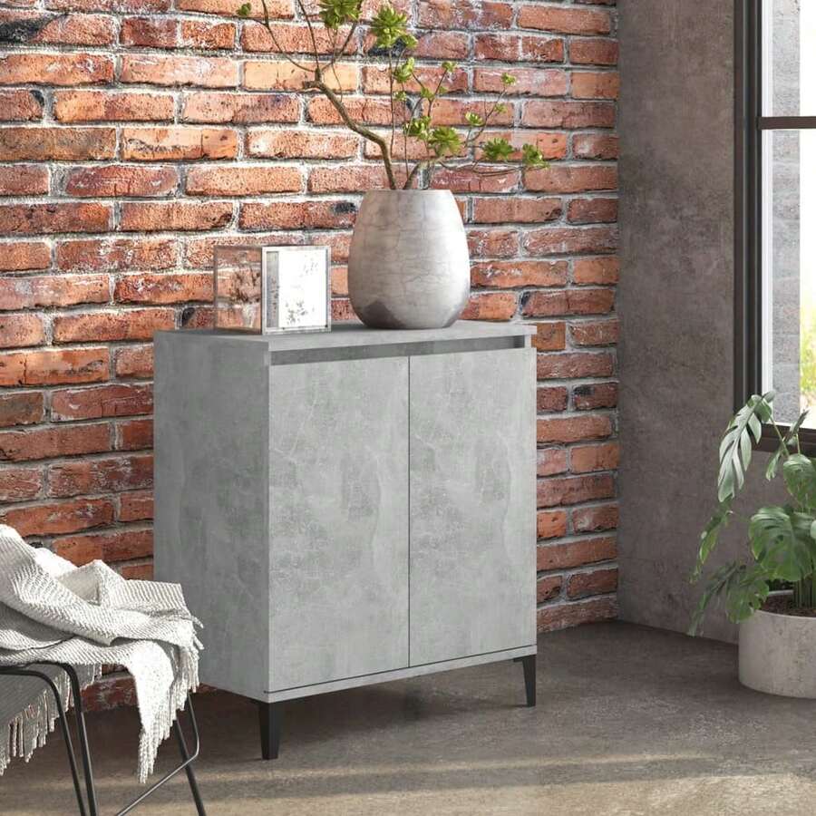 vidaXL Sideboard Betongrau 60x35x70 Cm Holzwerkstoff - Grigio - Visualizzare 1