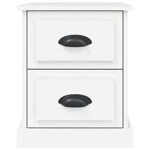 vidaXL 2 Stück Nachttische Weiß 39x39x47,5 cm Holzwerkstoff