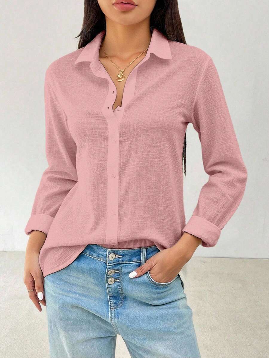 Women Blouses - Pink - View 1