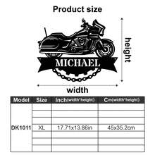 1 pièce Panneau métallique personnalisé pour moto, décoration murale de garage personnalisée, panneau de garage, panneau métallique pour couple de moto, œuvre d'art métallique pour moto - Cadeau pour les motards, Cadeau, Décoration pour couple de moto, Cadeau de mariage pour moto, Cadeau de Noël, Cadeau pour le père, le mari et le petit ami - Multicolore - Voir 31
