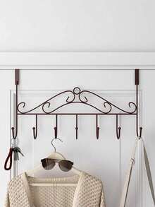 1 pezzo Appendiabiti da porta - Appendiabiti multifunzione, Appendiabiti da dietro la porta, Portacappelli, Per appendere giacche, borse e accessori - Ideale per camera da letto, armadio, bagno, appendiabiti