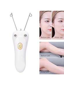 YADORNOS 1入組電動去毛器，專為女性面部去毛，可攜式USB減毛器，適用於唇部，下巴，腋下，桃絨絨，手指，手臂，腿部和身體