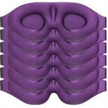 1 件 3D 睡眠面罩、眼镜轮廓夜间眼罩、办公室和学校午睡遮光眼罩、旅行用品、送给家人同事和朋友的礼物