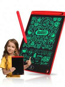 Pizarrón Mágico 8.5″ Pulgadas LCD Borrable - Rojo - Ver 2