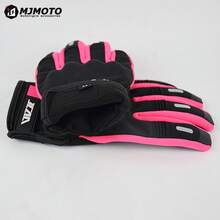 MJMOTO Pink Lady 女款摩托車騎行手套 觸控螢幕 春秋抓絨 摩托車電動單車賽車手套 戶外運動單車手套 - A - 查看 7