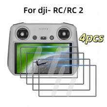 4 Packungen/2 Packungen Bildschirmschutz für RC Pro 2/RC/RC 2/RC Pro Fernbedienung Mavic 4 Pro/Mini 5 Pro/Mini 4 Pro/Air 3S/Flip/Mini 3/Mini 3 Pro/Air 3, Ultra HD gehärtetes Glas mit blasenfreier Installation, Antifingerabdruck Schutzfolie