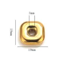 1/5 件 304 不锈钢 18K 镀金月亮花心星大孔六角多面隔珠适用于珠宝制作，女士不锈钢珠宝珠饰工艺，耳环，项链，DIY 珠宝配饰，珠饰工艺 - 彩色 - 查看 29