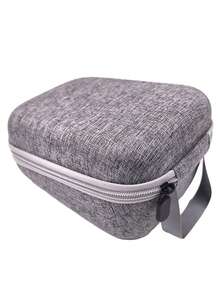 1 个耐用便携式血压监测仪手提箱，带手柄 - 织物保护硬壳收纳盒，适用于整理袖口和数码设备，黑色，拉链开合，简约设计，便携包 | 纤薄黑色包 | 安全拉链开合，血压监测仪包