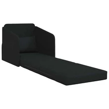 vidaXL Sofa Bett Schwarz 65 X 80 X 83 Cm Stoff - Black - View 4