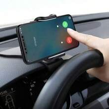 Universal Rotating Dashboard Cell Phone Cradle - 360 Degree Adjustable Car Mount Holder Clip With Easy Installation And Compact Design - Black - View 3