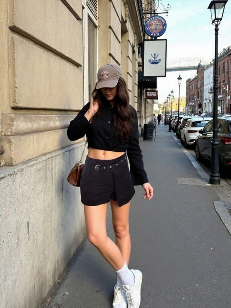 Women Shorts - Black - View 1