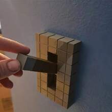 1 pieza Tablero de interruptor con estilo de píxeles, diseñado de manera creativa, fácil de instalar, la opción perfecta para la decoración navideña y la decoración del hogar