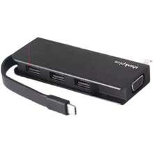 ThinkPad Lenovo Thinkplus 4-In-1 Portable Expansion Hub, Multi-Function Expansion Cable Adapter, Laptop Universal, 4-In-1, Black - Black - View 2