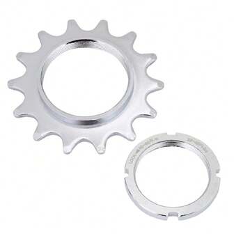 Steel Single Speed Freewheel - 13T/14T/15T/16T Cogs & Lockring For Fixed Gear Bike - High Strength Sprocket Parts For Fixie