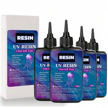 100g/200g/300g/400g UV Resin, Transparent, Low Odor, Self-Leveling, Suitable For DIY Crafts And Jewelry Making