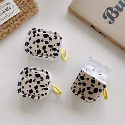Funda protectora con estampado de cebra compatible con auriculares inalámbricos Apple, anti-arañazos y anti-caídas