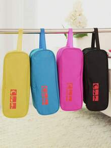 户外徒步鞋袋，可折叠鞋子收纳袋，拉链鞋袋，中性靴袋鞋盒鞋子收纳盒，旅行度假游轮暑假大学宿舍学校商务旅行必备品，健身房鞋子收纳袋 - 彩色 - 查看 4