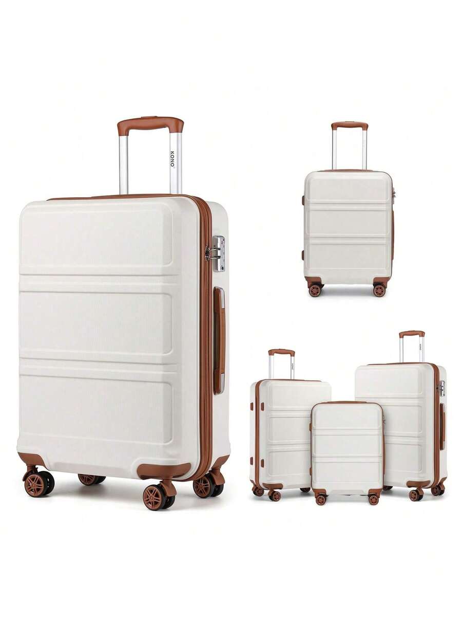 Leichtes ABS+PC Hartschalen-Kofferset 3-teilig – 20" Handgepäck, 24" & 28" Aufgabegepäck, 360° Spinner-Rollen, TSA-Schloss, YKK-Reißverschlüsse – ideal für Reisen, Urlaub, Geschäftsreisen & Geschenke