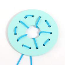 Wooden Geometric Shape Threading Toy, Colorful Educational Puzzle, 3-6 Years Old, Color And Shape Recognition Matching Game, Christmas & Birthday Gift, Mixed Colors, Educational Toys & Games