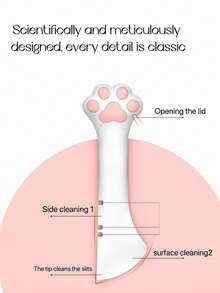 1个硅胶猫粮勺，适用于湿粮，迷你宠物罐头开罐器，猫/狗罐头喂食盖套装