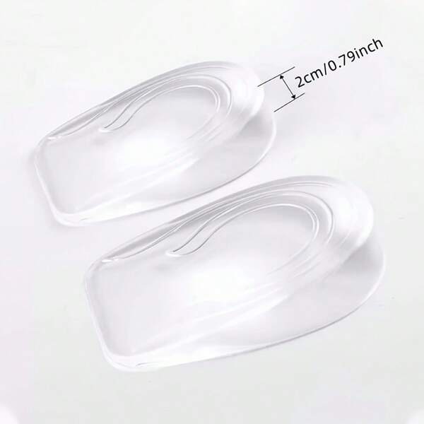 Invisible Silicone Transparent Non-Slip Insole Pad, Increases Shoe Cushioning, Unisex Half Insole