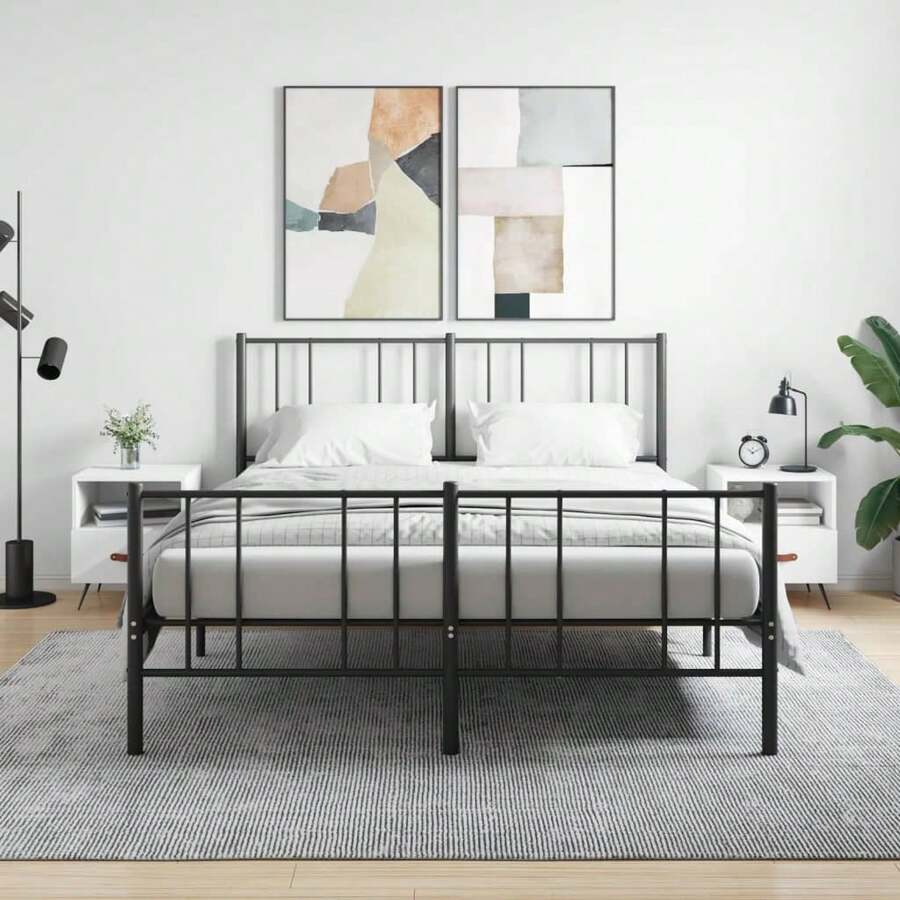 vidaXL 2 Stück Nachttische Weiß 40x35x47,5 cm Holzwerkstoff - Bianco - Visualizzare 1