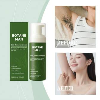 温和脱毛慕斯，温和清洁，清爽滋养，柔滑肌肤脱毛护理