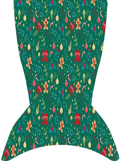 بطانية ذيل حورية البحر مريحة وأنيقة للكريسماس - ناعمة ودافئة وشاملة، مناسبة لجميع المواسم - رائعة للسيارة والأريكة والهدايا