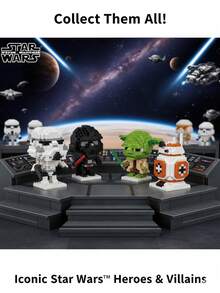 StarWars White Samurai Building Blocks Assembling Toys Anime Cartoon Kawaii Holiday Gift Birthday Gift Halloween Party Gift Christmas Decorations Mini Desktop Decoration Desktop Ornaments Room Decoration - Multicolor - View 4