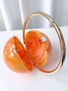 1 szt. unikatowa torebka o dużej pojemności, stylowa na wakacje, podróże, imprezy, wesele, prezent na Walentynki, modna torebka wieczorowa dla kobiet - Pomarańczowy - Zobacz 5