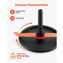Traîneau de musculation, traîneau de puissance, traîneau de musculation pour améliorer la vitesse pendant les exercices sportifs, équipement de fitness avec ceinture, pour disques de poids de 51 mm, orange et noir - Schlitten Schwarz 2" Drehwerk - Voir 2