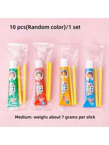 MINKOJA 1/2/4/5/10个装 4色经典塑料泡泡玩具，创意派对礼品，儿童玩具和游戏，泡泡吹管，重温怀旧泡泡游戏乐趣，卡通户外玩具，创意泡泡游戏，趣味新奇泡泡吸管，复古礼物，派对礼品 - 彩色 - 查看 17
