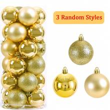 48/24Pcs Christmas Ball Ornaments, Classic Christmas Ornament Set, .18" Christmas Ball, Suitable For Christmas Tree,Plastic Christmas Ball Ornaments,Christmas Tree Decoration,Holiday Decoration Pendant Christmas Decorations Home Christmas Gifts Christmas Decor