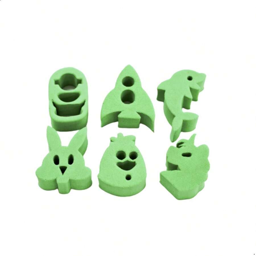 Kit de Carimbos p/ pintura facial Coleção Verde - Verde - Visão 1