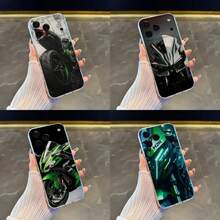 Custodia per telefono Kawasaki H2R Motorcycle, compatibile con 17, 16, 15, 14, 13, 12, 11 Pro, Max, Plus, X, XS, XR, SE4, E Mini, cover trasparente e morbida - Z4 - Visualizzare 2