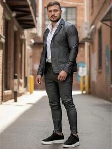 Men Suits - สีเทา - ดู 5